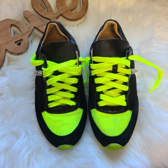 RUTHIE DAVIS sneakers spikes studs black green - Picture 6 of 8